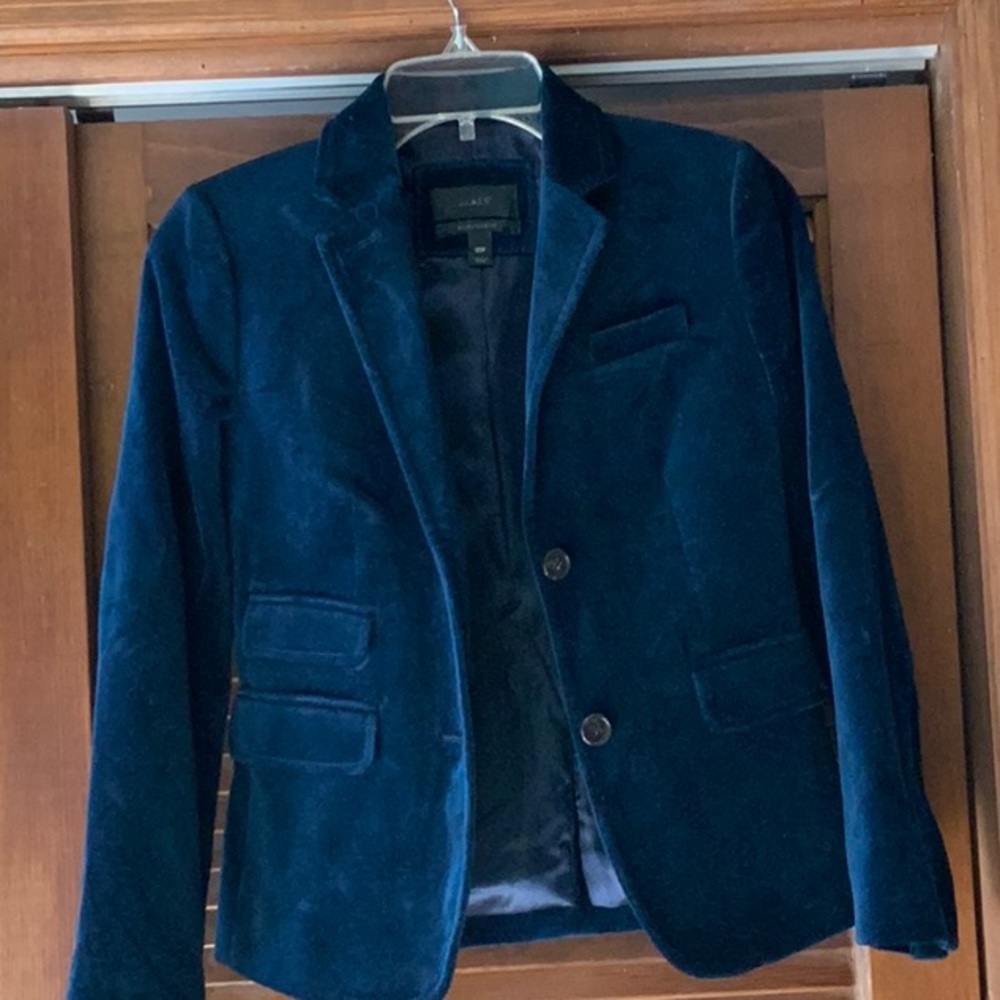 J Crew schoolboy velvet jacket